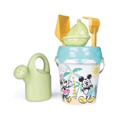 Ведро с аксессуарами для песка и лейкой из биопластика SMOBY Green Mickey Minnie Mouse цена и информация | Игрушки для песка, воды, пляжа | pigu.lt