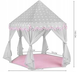 Vaikiška palapinė Kruzzel 8772, pilka kaina ir informacija | Vaikų žaidimų nameliai | pigu.lt