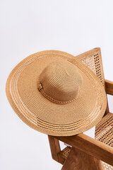 Plain Adjustable Women's Hat beige 25394-uniw цена и информация | Женские шапки | pigu.lt