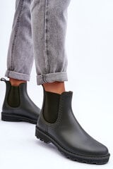 Women's Slip-in Matte Wellies Dark Green Helinca 26911-21 цена и информация | Женские резиновые сапоги | pigu.lt