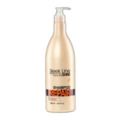 Regeneruojantis plaukų šampūnas su šilko ekstraktu Stapiz Sleek Line Repair, 1000 ml kaina ir informacija | Šampūnai | pigu.lt