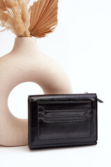 Women's wallet purse made of synthetic leather black Joanela 28910-uniw цена и информация | Женские кошельки, держатели для карточек | pigu.lt