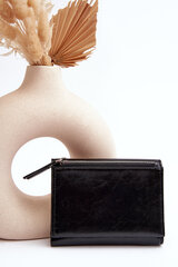 Women's wallet purse made of synthetic leather black Joanela 28910-uniw цена и информация | Женские кошельки, держатели для карточек | pigu.lt