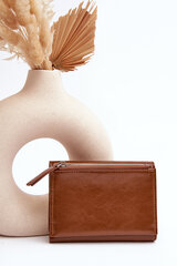 Women's Wallet Purse Made of Eco-Leather Brown Joanela 28913-uniw цена и информация | Женские кошельки, держатели для карточек | pigu.lt