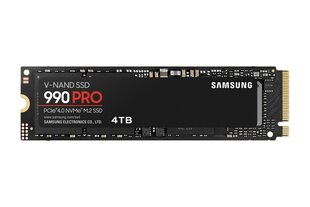 Samsung 990 Pro MZ-V9P4T0BW kaina ir informacija | Vidiniai kietieji diskai (HDD, SSD, Hybrid) | pigu.lt