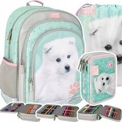 Mokyklinė kuprinė su priedais Starpak Doggy 485878, 3 dalių цена и информация | Школьные рюкзаки, спортивные сумки | pigu.lt