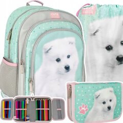 Mokyklinė kuprinė su priedais Starpak Doggy 485878, 3 dalių цена и информация | Школьные рюкзаки, спортивные сумки | pigu.lt