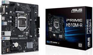 Asus PRIME H510M-R-SI kaina ir informacija | Pagrindinės plokštės | pigu.lt