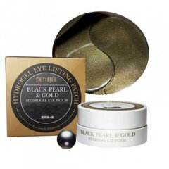 Paakių pagalvėlės Petitfee Black Pearl &amp; Gold Hydrogel Eye Patch 60 vnt. цена и информация | Маски для лица, патчи для глаз | pigu.lt