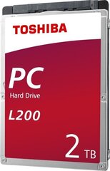 Toshiba L200 2TB SATA3 (HDWL120UZSVA) цена и информация | Внутренние жёсткие диски (HDD, SSD, Hybrid) | pigu.lt