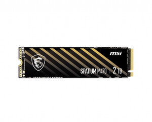 Жесткий диск SSD MSI SPATIUM M470 PCIe 4.0 NVMe M.2 2TB цена и информация | Внутренние жёсткие диски (HDD, SSD, Hybrid) | pigu.lt