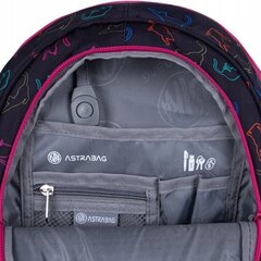 Mokyklinė kuprinė su priedais AstraBag LO&amp;VE AB330 502023068, 3 dalių цена и информация | Школьные рюкзаки, спортивные сумки | pigu.lt