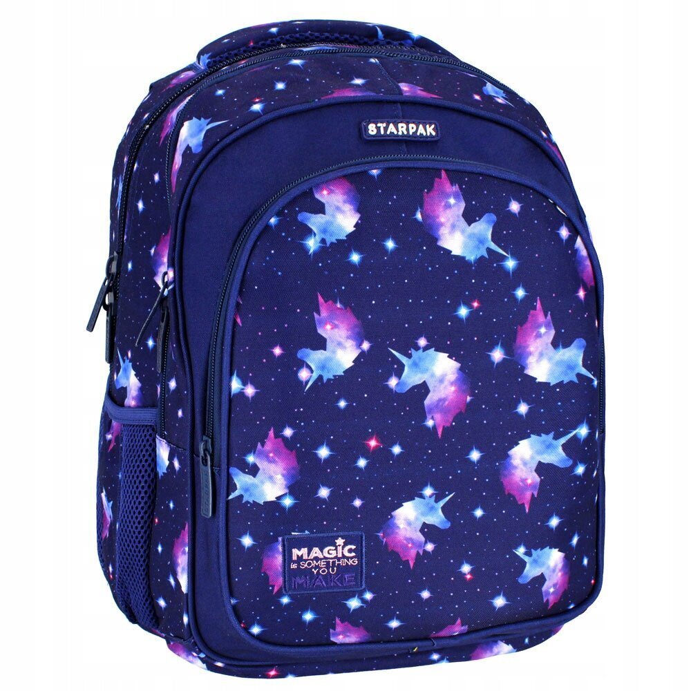 Mokyklinė kuprinė Starpak Unicorn Galaxy 492602, 43x35x21 cm цена и информация | Kuprinės mokyklai, sportiniai maišeliai | pigu.lt