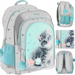 Mokyklinė kuprinė Starpak Kitty Mint 506934 цена и информация | Школьные рюкзаки, спортивные сумки | pigu.lt