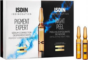 Veido serumas ampulėse Isdin Isdinceutics Pigment Expert + Night Peel, 10 + 10 x 2 ml kaina ir informacija | Veido aliejai, serumai | pigu.lt