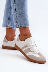 Women's Low Eco Leather Sneakers White-Grey Relialia 32731-21 цена и информация | Спортивная обувь, кроссовки для женщин | pigu.lt