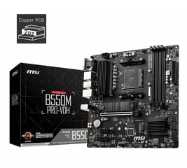 MSI B550M Pro-VDH kaina ir informacija | Pagrindinės plokštės | pigu.lt