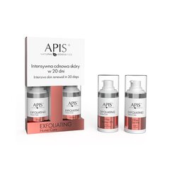 Набор для ухода за лицом Apis Exfoliating Home Care: 10% эмульсия + 15% гель цена и информация | Средства для очищения лица | pigu.lt