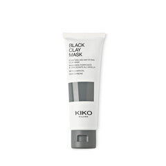 Juodo molio veido kaukė Kiko Milano Black Clay Mask, 50ml kaina ir informacija | Veido kaukės, paakių kaukės | pigu.lt