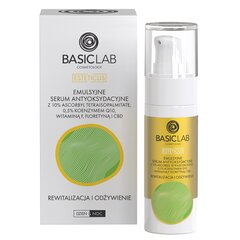 "Basiclab" EMULSINIS ANTIOKSIDAKTINIS SERUMAS SU 10 % ASCORBYL TETRAISOPALMITATU REVITALIZACIJA IR ATGIMIMAS 30 ML kaina ir informacija | Veido aliejai, serumai | pigu.lt