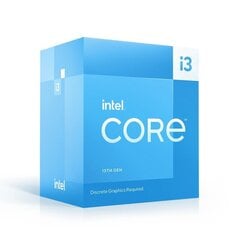 Процессор CPU|INTEL|Desktop|Core i3|i3-13100F|3400 MHz|Cores 4|12MB|Socket LGA1700|BOX|BX8071513100FSRMBV цена и информация | Процессоры (CPU) | pigu.lt