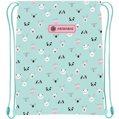 Maišelis-kuprinė AstraBag AD1 Teddy Panda 507023019, 40×33 cm kaina ir informacija | Kuprinės mokyklai, sportiniai maišeliai | pigu.lt