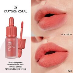 Peripera INK AIRY VELVET 003 Cartoon Coral (AD) - atspalvis do ust цена и информация | Помады, бальзамы, блеск для губ | pigu.lt