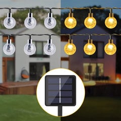 E1252 Girlanda solarna 40 LED цена и информация | Уличные светильники | pigu.lt