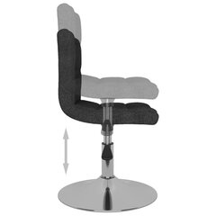 Pasukamos valgomojo kėdės, 4vnt., juodos spalvos, audinys kaina ir informacija | Virtuvės ir valgomojo kėdės | pigu.lt