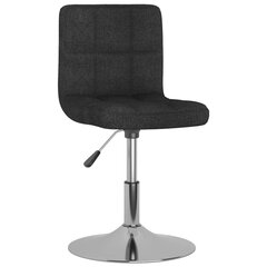 Pasukamos valgomojo kėdės, 4vnt., juodos spalvos, audinys kaina ir informacija | Virtuvės ir valgomojo kėdės | pigu.lt