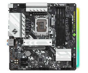 Asrock B660M Steel Legend Intel B660 LGA 1700 micro ATX kaina ir informacija | Pagrindinės plokštės | pigu.lt