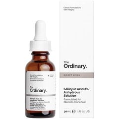 Veido serumas su salicilo rūgštimi The Ordinary Salicylic Acid 2% Anhydrous Solution, 30 ml kaina ir informacija | Veido aliejai, serumai | pigu.lt