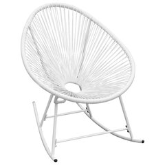 Кресло-качалка для открытого пространства, белый цена и информация | Стулья для кухни и столовой | pigu.lt