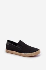 Men's Espadrille Sneakers with Braiding Black Fenen 32766-P цена и информация | Кроссовки для мужчин | pigu.lt