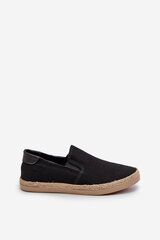 Men's Espadrille Sneakers with Braiding Black Fenen 32766-P цена и информация | Кроссовки для мужчин | pigu.lt