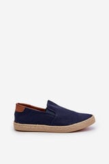 Men's Espadrille Sneakers with Braiding Navy Fenen цена и информация | Кроссовки для мужчин | pigu.lt