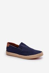 Men's Espadrille Sneakers with Braiding Navy Fenen цена и информация | Кроссовки для мужчин | pigu.lt