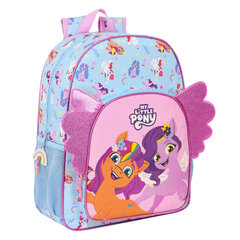 Mokyklinė kuprinė My Little Pony Wild &amp; free, mėlyna/rožinė kaina ir informacija | Kuprinės mokyklai, sportiniai maišeliai | pigu.lt