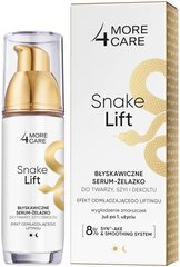 More 4 Care Snake Lift momentinis serumas veido, kaklo iškirptės odos lyginimui nuo raukšlių su sintetiniais angies toksinais kaina ir informacija | Veido aliejai, serumai | pigu.lt