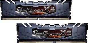 G.Skill Flare X DDR4, 2x8GB, 3200MHz, CL14 (F4-3200C14D-16GFX) цена и информация | Оперативная память (RAM) | pigu.lt