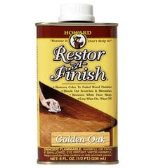 Baldų renovatorius, Howard, Restor-A-Finish 236 ml, Golden Oak цена и информация | Импрегнанты, средства для ухода | pigu.lt