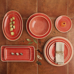 Плоская тарелка Ariane Terra Керамика Красный (30 x 27 cm) (6 штук) цена и информация | Посуда, тарелки, обеденные сервизы | pigu.lt