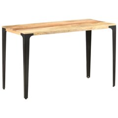 Valgomojo stalas, 120x60x76 cm, rudas kaina ir informacija | Virtuvės ir valgomojo stalai, staliukai | pigu.lt