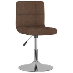 Pasukamos valgomojo kėdės, 4vnt., rudos spalvos, audinys kaina ir informacija | Virtuvės ir valgomojo kėdės | pigu.lt
