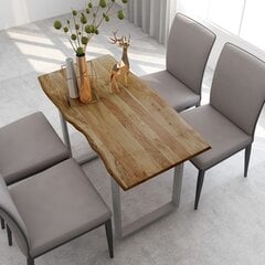 Valgomojo stalas, 118x58x76cm, akacijos medienos masyvas kaina ir informacija | Virtuvės ir valgomojo stalai, staliukai | pigu.lt