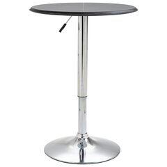Baro stalas, juodas, MDF/PVC цена и информация | Кухонные и обеденные столы | pigu.lt