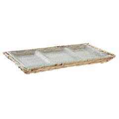 DKD Home Decor užkandžių dėklas, 42 x 20 x 3,5 cm kaina ir informacija | Indai, lėkštės, pietų servizai | pigu.lt