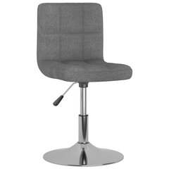 Pasukamos valgomojo kėdės, 2vnt., šviesiai pilkos, audinys kaina ir informacija | Virtuvės ir valgomojo kėdės | pigu.lt