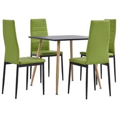 Столовый комплект, 5 частей, зеленый цена и информация | Комплекты мебели для столовой | pigu.lt
