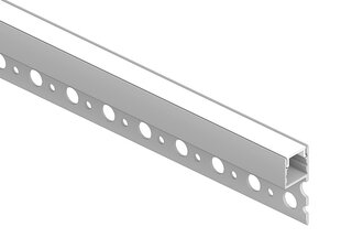 Priglaistomas 3 metrų aliuminio led profilis sidabro spalvos. kaina ir informacija | LED juostos | pigu.lt